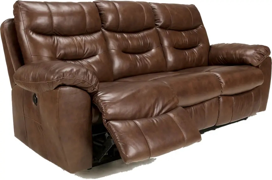 leather wall hugger reclining sofa